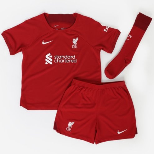 Segunda Camiseta Liverpool 2022-2023 Bebe